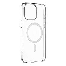 Чехол-накладка Synora Mag Clear Case для iPhone 14 Pro, полиуретан, прозрачный - 0