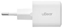Зарядное устройство сетевое uBear Bridge GaN, 30Вт, белый - 2