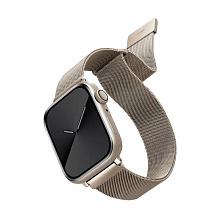 Ремешок Uniq Dante Strap Mesh Steel для Apple Watch 45mm, нержавеющая сталь, сияющая звезда - 0