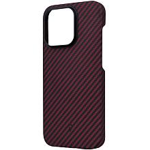 Чехол-накладка Asynora Magnetic aramid fiber для iPhone 15 Pro, арамид (кевлар), красный - 1