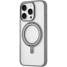 Чехол-накладка uBear Сlip 360 для iPhone 16 Pro Max, поликарбонат, серый - 3