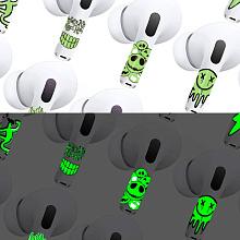 Чехол и наклейки Asynora Glow Man, для AirPods Pro 2 - 1