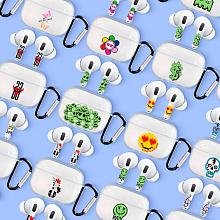 Чехол и наклейки Asynora Cat, для AirPods 2 - 3