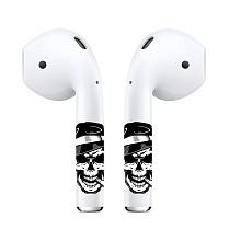 Чехол и наклейки Asynora Smoking Skull, для AirPods 2 - 1