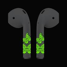 Чехол и наклейки Asynora Glow Butterfly, для AirPods 2 - 1