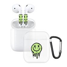 Чехол и наклейки Asynora Glow Melting Face, для AirPods 2 - 0