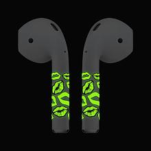 Чехол и наклейки Asynora Glow Kiss, для AirPods 2 - 1