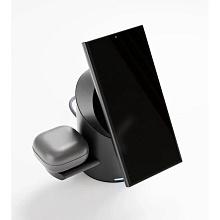 Зарядное устройство беспроводное VLP Tower Power 3 в 1 для Apple, 30Вт, натуральный титан - 3