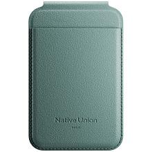 Кардхолдер Native Union Active Wallet Stand MagSafe, экокожа, зеленый - 1