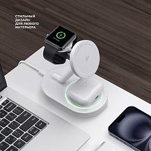 Зарядное устройство беспроводное Deppa MagSafe QI2 NEO, 23Вт, белый - 2