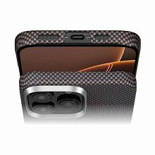 Чехол-накладка Pitaka Tactile Woven case sunset для iPhone 16 Pro, арамид (кевлар), оранжевый - 2