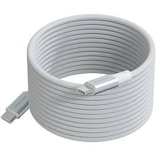 Кабель Magssory магнитный USB-C / USB-C, 240Вт 2,4м, белый - 0