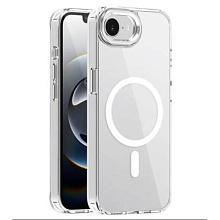 Чехол-накладка VLP Crystal Case для iPhone 16e, силикон, прозрачный - 0