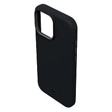 Чехол-накладка Magssory CLT029 для iPhone 16 Pro Max, экокожа, темная ночь - 3