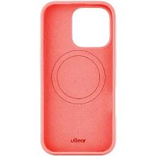 Чехол-накладка uBear Touch Mag Case для iPhone 16 Pro, силикон, коралловый - 3