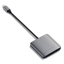 Адаптер мультипортовый Satechi 4-Port USB-C Hub with Power Delivery 4 в 1, серый - 2