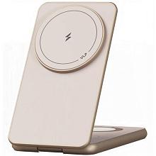 Зарядное устройство беспроводное VLP Alum Power Pro с Qi2, 3 in1, 15Вт, пустынный титан - 0