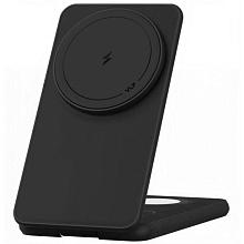 Зарядное устройство беспроводное VLP Alum Power Pro с Qi2, 3 in1, 15Вт, черный титан - 0