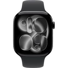 Смарт-часы Apple Watch Series 11 GPS 46mm (корпус - черный, ремешок Sport Band черный, размер M/L) - 1