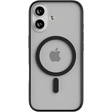 Чехол-накладка uBear Cloud Mag для iPhone 17, полиуретан, черный - 0