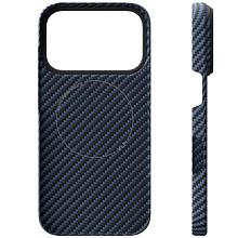 Чехол-накладка VLP Kevlar Case для iPhone 17 Pro, кевлар, синий - 2
