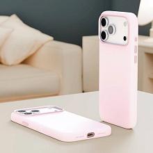 Чехол-накладка VLP Aster Pro для iPhone 17 Pro Max, силикон, розовый - 1