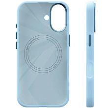 Чехол-накладка VLP Aster Pro для iPhone 17, силикон, голубой - 3