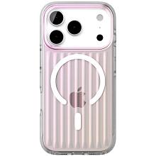 Чехол-накладка VLP Pulse Case для iPhone 17 Pro, полиуретан/алюминий, перламутровый - 0