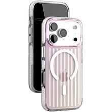 Чехол-накладка VLP Pulse Case для iPhone 17 Pro, полиуретан/алюминий, перламутровый - 1