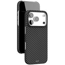 Чехол-накладка VLP Kevlar Case для iPhone 17 Pro, кевлар, черный - 2
