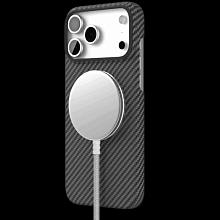 Чехол-накладка VLP Kevlar Case для iPhone 17 Pro Max, кевлар, черный - 2