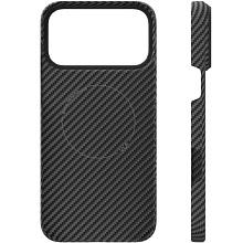 Чехол-накладка VLP Kevlar Case для iPhone 17 Pro Max, кевлар, черный - 3