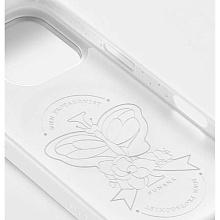 Чехол-накладка PYNANA Starlight для iPhone 16 Pro Max, экокожа, белый - 3