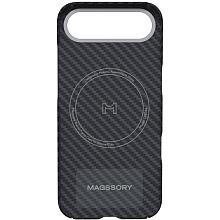 Чехол-накладка Magssory Aramid Frame для iPhone Air, кевлар, черный - 1