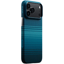 Чехол-накладка Pitaka Ultra-Slim для iPhone 17 Pro, кевлар, синий - 0