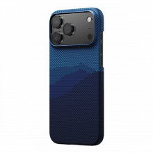 Чехол-накладка Pitaka Ultra-Slim для iPhone 17 Pro Max, кевлар, синий горизонт - 1