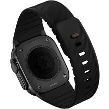 Ремешок Uniq FLUO для Apple Watch 40mm/41mm/42mm/44mm/45mm/46mm/49mm, силикон, черный - 0