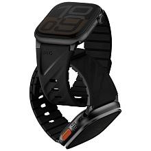 Ремешок Uniq FLUO для Apple Watch 40mm/41mm/42mm/44mm/45mm/46mm/49mm, силикон, черный - 1