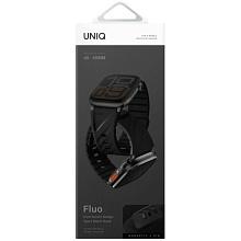 Ремешок Uniq FLUO для Apple Watch 40mm/41mm/42mm/44mm/45mm/46mm/49mm, силикон, черный - 2