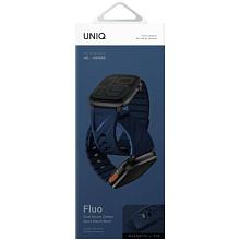 Ремешок Uniq FLUO для Apple Watch 40mm/41mm/42mm/44mm/45mm/46mm/49mm, силикон, синий - 2