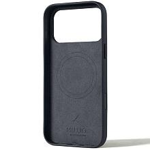 Чехол-накладка Mujjo Leather для iPhone 17 Pro Max, кожа, серый - 2