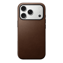Чехол-накладка Nomad Modern Leather Case для iPhone 17 Pro, кожа, коричневый - 0