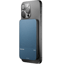 Внешний аккумулятор Native Union Classic Magnetic Qi2 5000 мАч, синий - 2