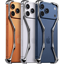 Чехол-накладка YNOT Shell для iPhone 17 Pro Max, авиационная сталь, серебристый - 3