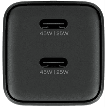 Зарядное устройство сетевое uBear Wall charger Bridge, 45Вт, черный - 1