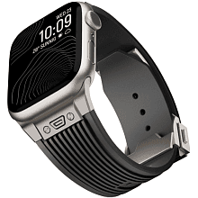 Ремешок Monocozzi ESSENTIALS для Apple Watch 45mm/46mm/49mm, силикон, черный - 2