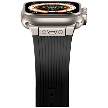 Ремешок Monocozzi ESSENTIALS для Apple Watch 45mm/46mm/49mm, силикон, черный - 3