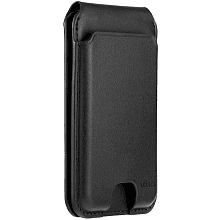 Кардхолдер uBear Fold MagSafe, экокожа, черный - 3