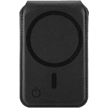 Кардхолдер uBear Fold Find My MagSafe, экокожа, черный - 1