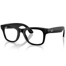 Умные очки Ray-Ban Wayfarer Shiny Black Clear, черный - 0